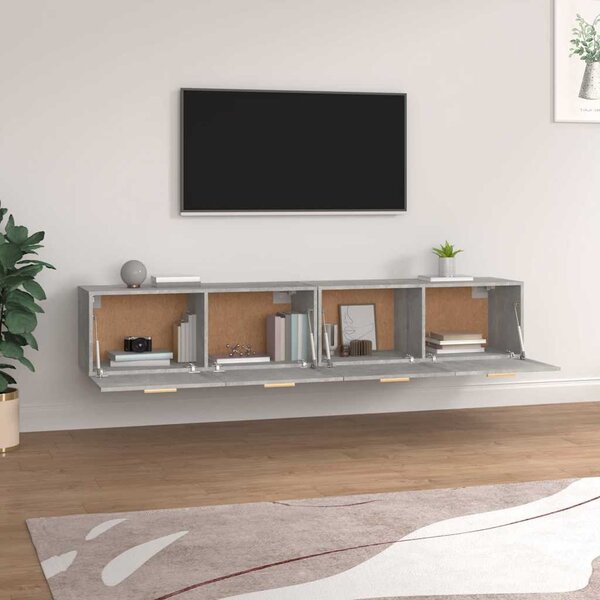 Nástěnné skříňky 2 ks betonově šedé 100x36,5x35 cm kompozit 3115663