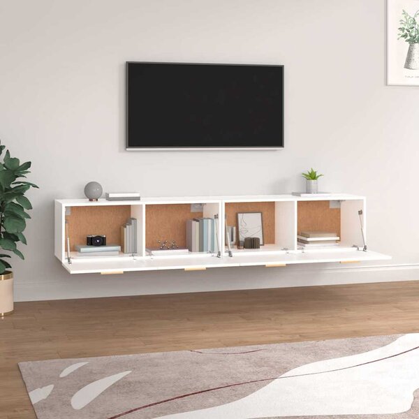 Nástěnné skříňky 2 ks bílé 100 x 36,5 x 35 cm kompozitní dřevo 3115660