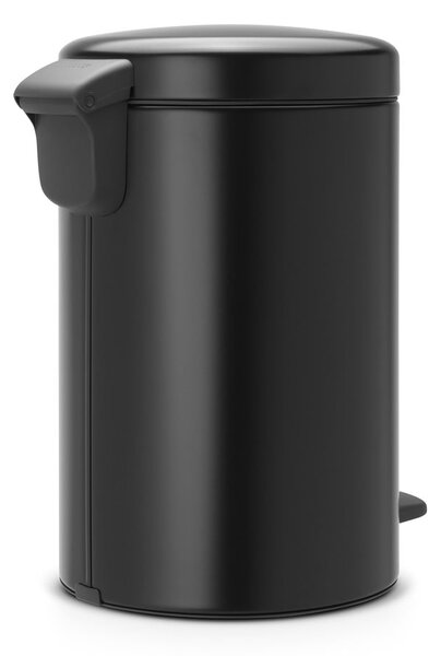 Matně černý nášlapný ocelový odpadkový koš 12 l NewIcon – Brabantia