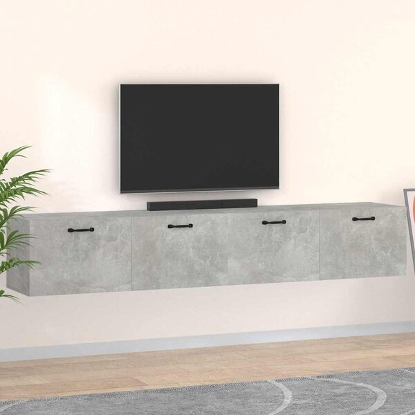 Nástěnné skříňky 2 ks betonově šedé 100x36,5x35 cm kompozit 3115671