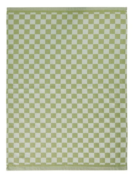 CHECKER STYLE Utěrka - sv. zelená