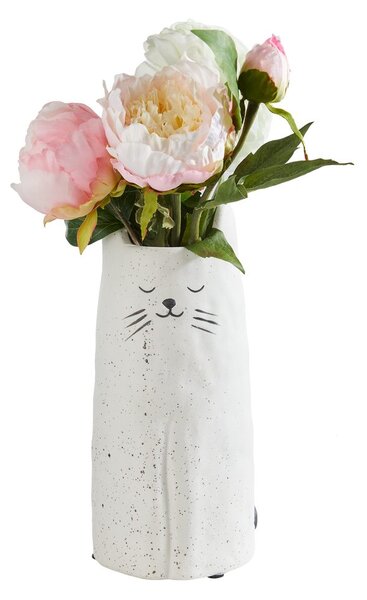 GATO Váza kočka 26 cm - bílá