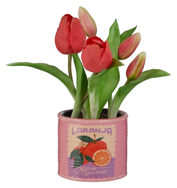 TIN Květináč pomeranč 9 cm - růžová