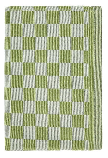 CHECKER STYLE Utěrka - sv. zelená