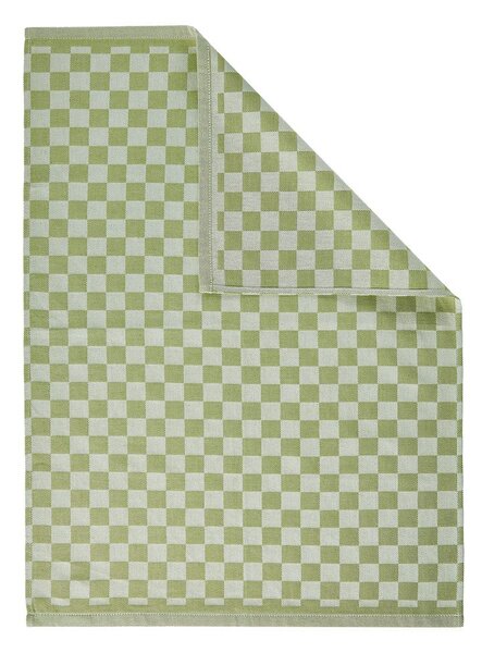 CHECKER STYLE Utěrka - sv. zelená