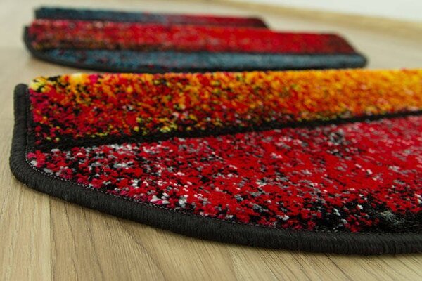 Kobercový ráj Kobercový nášlap půlkulatý Rainbow 11196/120 vícebarevný Rozměr: 60 cm x 24 cm + 3 cm (zahnutí)