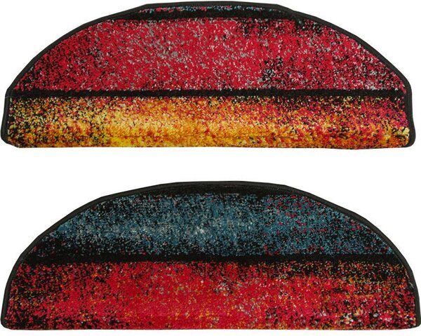 Kobercový ráj Kobercový nášlap půlkulatý Rainbow 11196/120 vícebarevný Rozměr: 60 cm x 24 cm + 3 cm (zahnutí)
