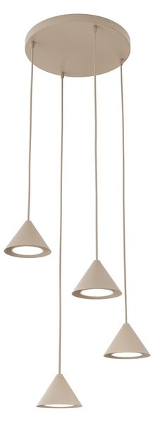 Závěsné svítidlo ELIT 4 PREM – moka, 4× GX53, šířka 30 cm