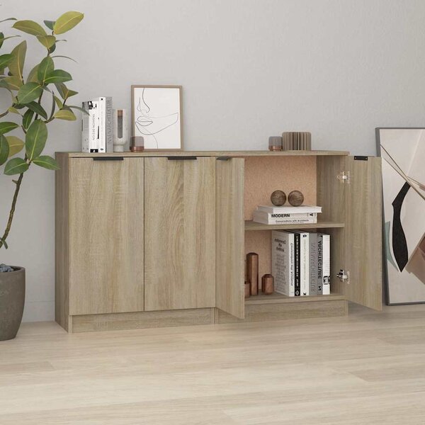 Příborníky 2 ks dub sonoma 60 x 30 x 70 cm kompozitní dřevo 3115774