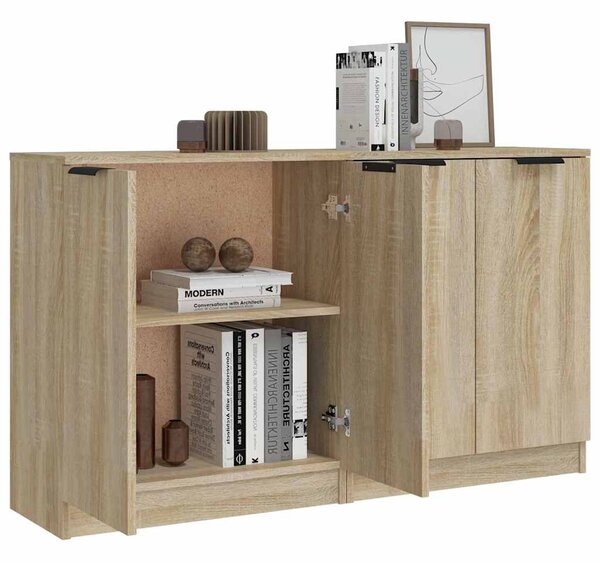 Příborníky 2 ks dub sonoma 60 x 30 x 70 cm kompozitní dřevo 3115774