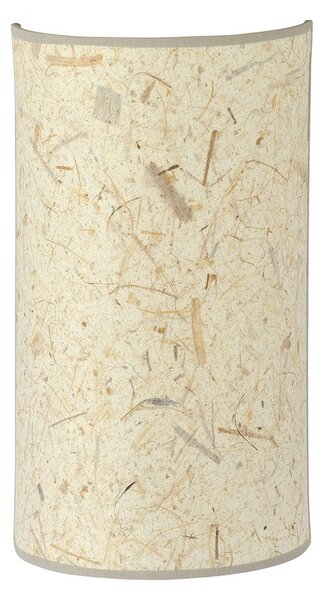 Nástěnné svítidlo ASTON K1 – černé, hnědé textilní stínidlo, korkový detail, 1× E14, šířka 18 cm
