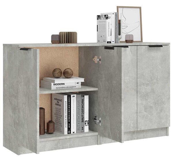 Příborníky 2 ks betonově šedé 60 x 30 x 70 cm kompozitní dřevo 3115775