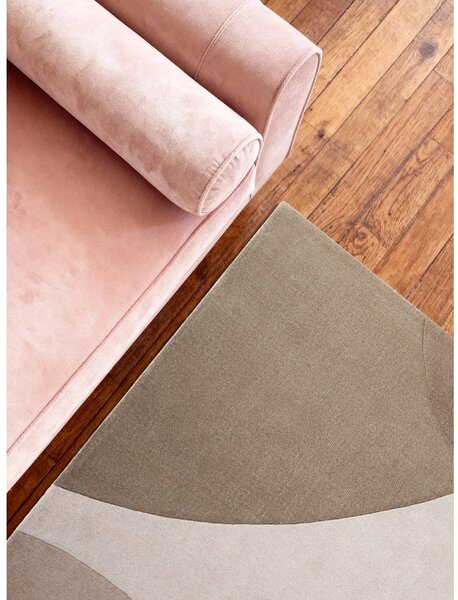Béžový ručně tkaný vlněný koberec 120x170 cm Hackney Clarissa – Ted Baker