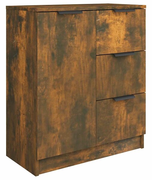 Příborníky 2 ks kouřový dub 60 x 30 x 70 cm kompozitní dřevo 3115793