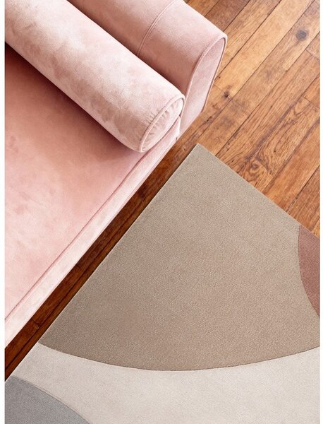 Béžový ručně tkaný vlněný koberec 120x170 cm Hackney Clarissa – Ted Baker