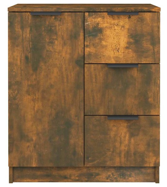 Příborníky 2 ks kouřový dub 60 x 30 x 70 cm kompozitní dřevo 3115793