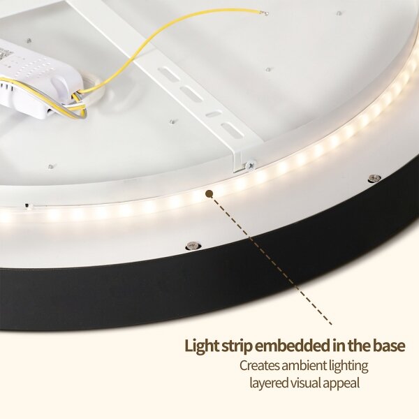 Brilagi - LED Stmívat. svítidlo GLASS POOL DOUBLE LED/48W/230V 40 cm černá + DO
