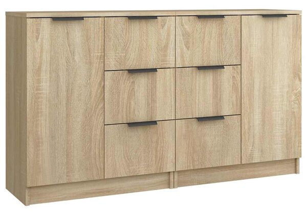 Příborníky 2 ks dub sonoma 60 x 30 x 70 cm kompozitní dřevo 3115790