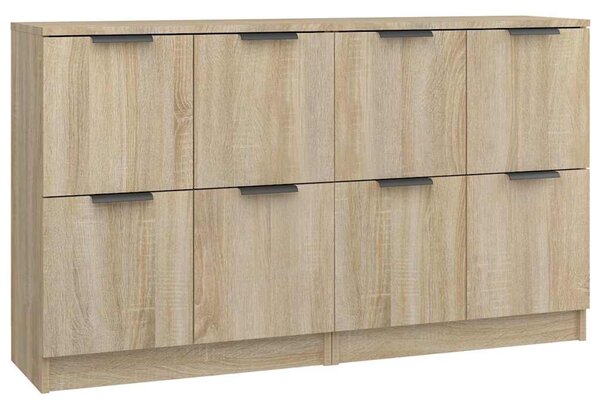 Příborníky 2 ks dub sonoma 60 x 30 x 70 cm kompozitní dřevo 3115806