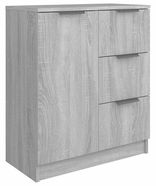 Příborníky 2 ks šedé sonoma 60 x 30 x 70 cm kompozitní dřevo 3115794