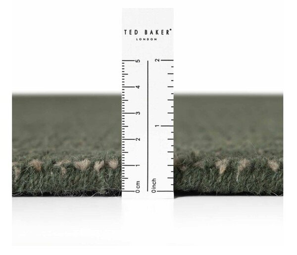 Tmavě zelený ručně tkaný vlněný kulatý koberec ø 160 cm Greenwich – Ted Baker
