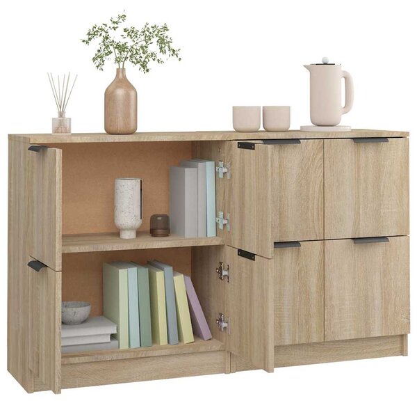 Příborníky 2 ks dub sonoma 60 x 30 x 70 cm kompozitní dřevo 3115806
