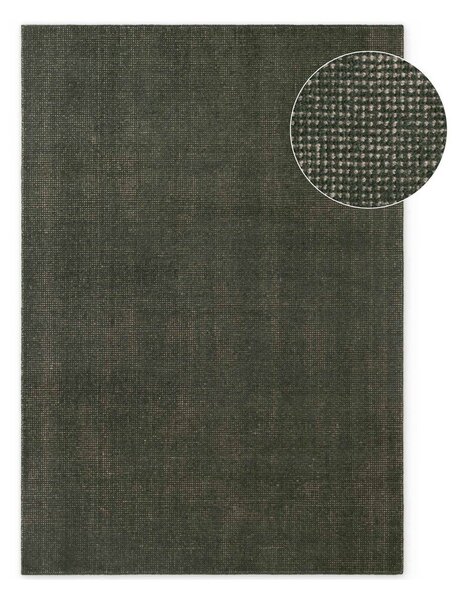 Tmavě zelený ručně tkaný vlněný koberec 120x170 cm Greenwich – Ted Baker