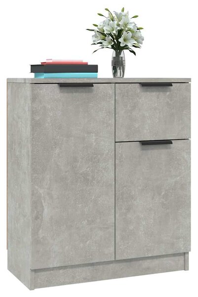 Příborníky 2 ks betonově šedé 60 x 30 x 70 cm kompozitní dřevo 3115815