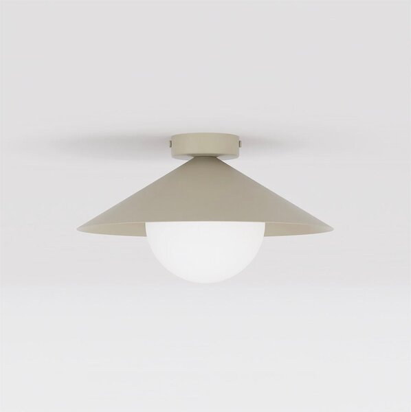 Stropní svítidlo MONO 1S – moka, opálové sklo, 1× E14, šířka 30 cm