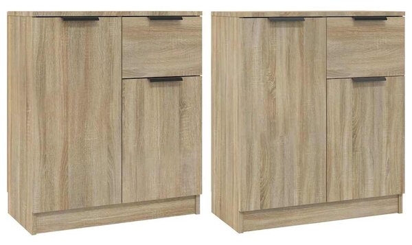 Příborníky 2 ks dub sonoma 60 x 30 x 70 cm kompozitní dřevo 3115814