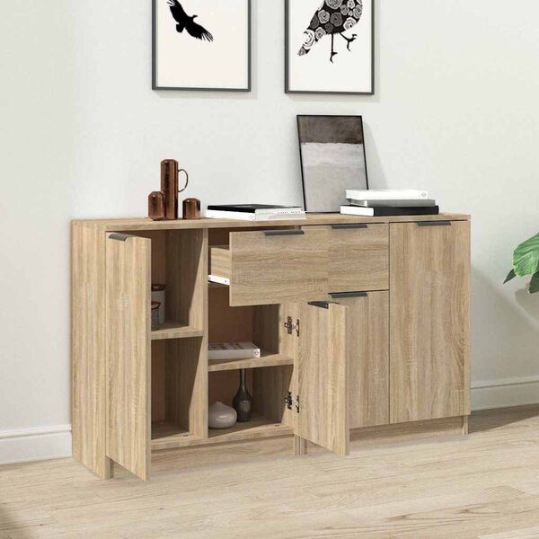 Příborníky 2 ks dub sonoma 60 x 30 x 70 cm kompozitní dřevo 3115814