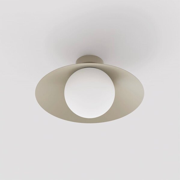 Stropní svítidlo MONO 1S – moka, opálové sklo, 1× E14, šířka 30 cm