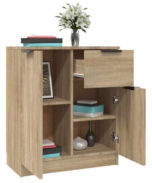 Příborníky 2 ks dub sonoma 60 x 30 x 70 cm kompozitní dřevo 3115814