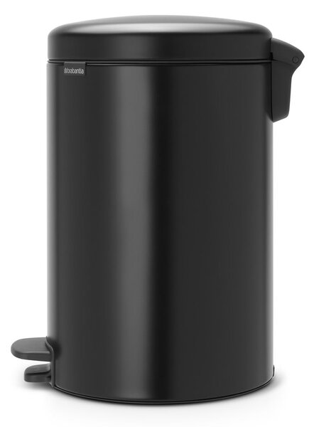 Matně černý nášlapný ocelový odpadkový koš 20 l NewIcon – Brabantia