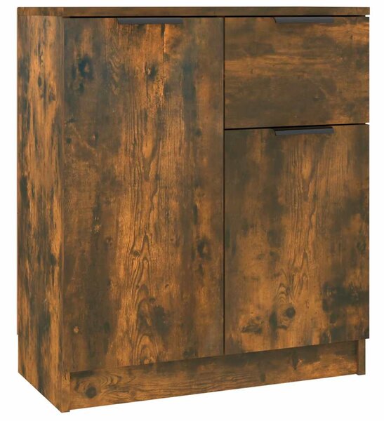 Příborníky 2 ks kouřový dub 60 x 30 x 70 cm kompozitní dřevo 3115817