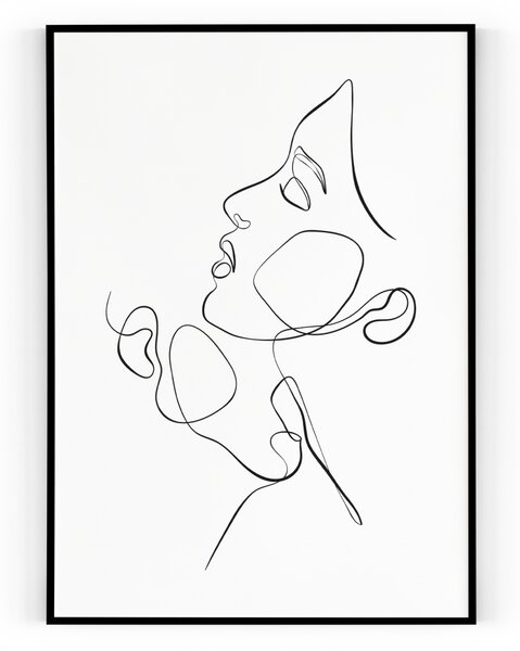 Plakát / Obraz Tvář Pololesklý saténový papír A4 - 21 x 29,7 cm