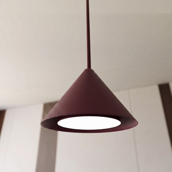Závěsné svítidlo ELIT 6 – vínové, 6× GX53, šířka 116 cm