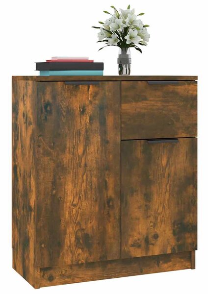 Příborníky 2 ks kouřový dub 60 x 30 x 70 cm kompozitní dřevo 3115817