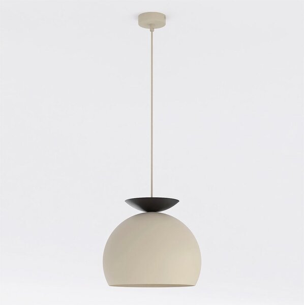 Závěsné svítidlo GEO 1 – moka / černé, 1× E27, šířka 27 cm