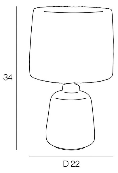 COREP Stolní lampa Paros, bílá/přírodní, výška 34 cm, rákos/keramika, Bílá / opál, Obývací pokoj / jídelna, Keramika