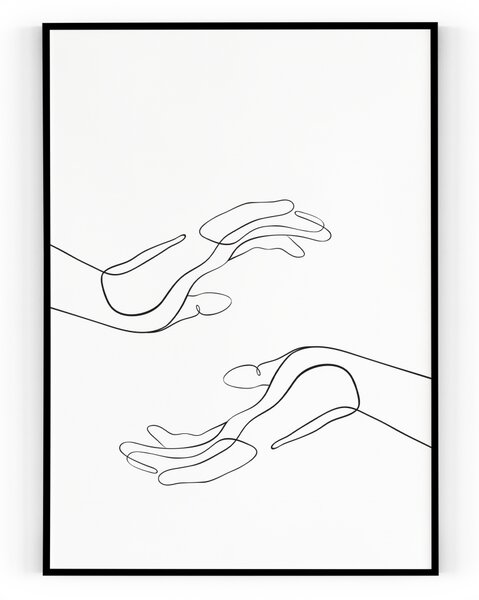 Plakát / Obraz Ruce Napnuté plátno na dřevěném rámu 50 x 70 cm
