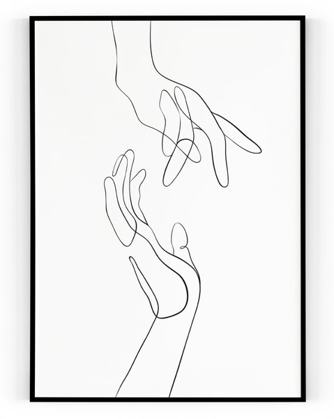 Plakát / Obraz Ruce Tiskové plátno A4 - 21 x 29,7 cm