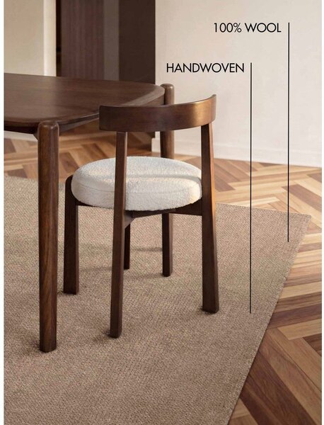 Béžový ručně tkaný vlněný koberec 120x170 cm Greenwich – Ted Baker