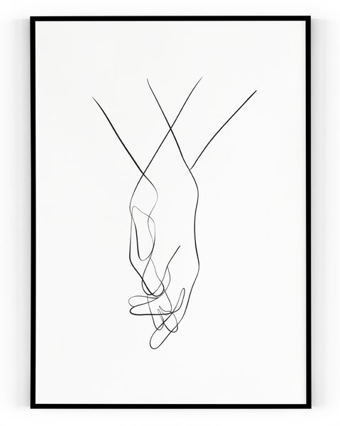 Plakát / Obraz Ruce Pololesklý saténový papír 40 x 50 cm