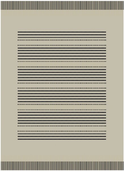 Devos koberce Kusový koberec Floorlux 20001 Silver/Black – na ven i na doma - 60x110 cm