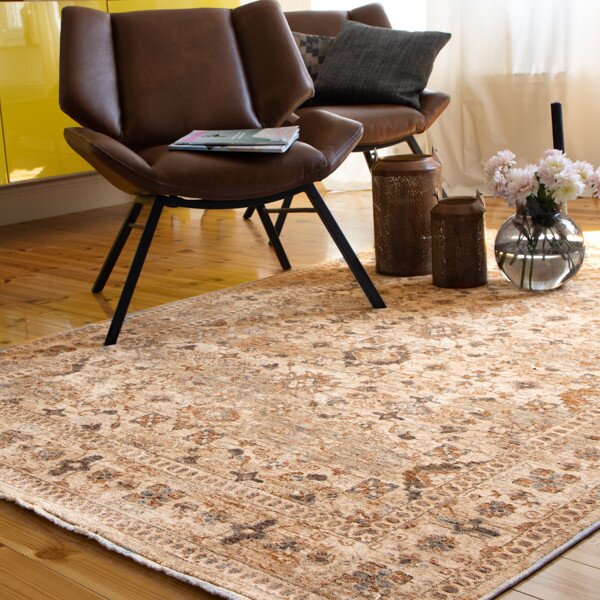 Obsession, Kusový koberec Laos 465 Beige, 40x60, béžová, chodba / předsíň