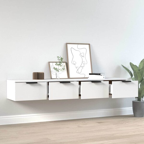 Nástěnné skříňky 2 ks bílé 68 x 30 x 20 cm kompozitní dřevo 3115892