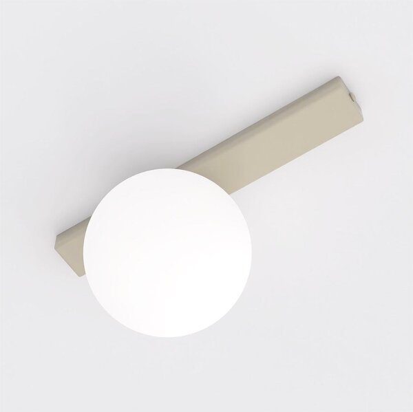 Stropní svítidlo FIT 1 – moka, opálové sklo, 1× E14, šířka 30 cm