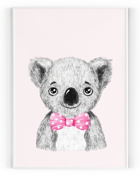 Plakát / Obraz Koala Pololesklý saténový papír A4 - 21 x 29,7 cm