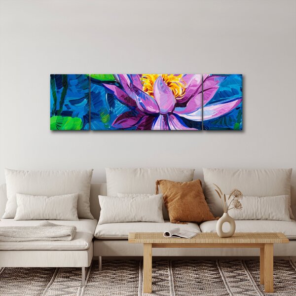Obraz leknínu na vodě (170x50 cm)